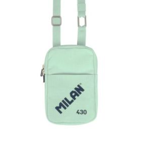 Milan Coleccion 430 Bolso Pequeño Bandolera - Tamaño Bolso 19x2.3x12.8cm - Cierre de Cremallera - Mosqueton de Aluminio - Color Verde
