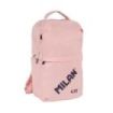 Milan 430 Since 1918 Mochila 15L - Compartimento para Portatiles hasta 14" - Cierre de Seguridad - 42x28x15cm - Color Rosa