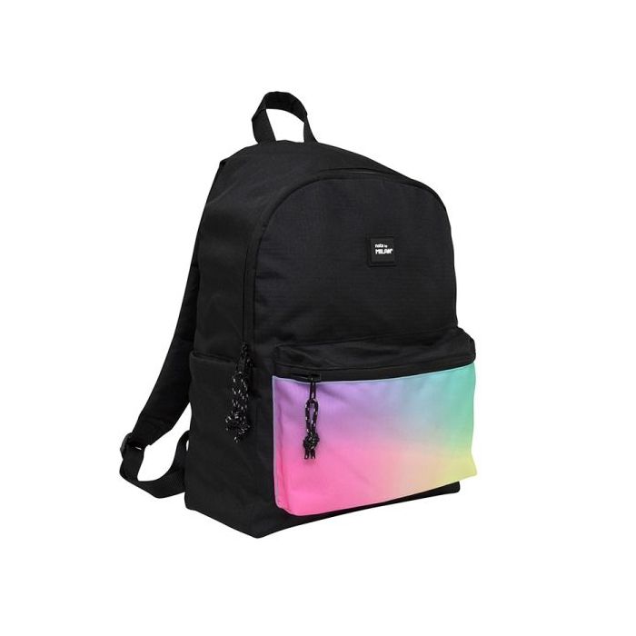 Milan Sunset Mochila Escolar Clasica 22L - 2 Cremalleras - 41x30x18cm - Color Negro