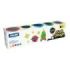Milan Neon Soft Dough Pack de 5 Botes de Pasta Blanda - 100% Vegetal - Moldeable - Sin Residuos - Colores Mezclables - 142g por Unidad - Colores Surtidos