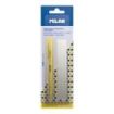 Milan Jet Eraser Portagomas Automatico - Redondo - 3 Gomas de Recambio - Colores Surtidos