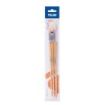 Milan 512 Pack de 3 Pinceles para Oleo - Formatos Surtidos - Incluye 1 Pincel Serie 522 Numero 8 - Color Madera Claro