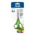 Milan Tijeras para Zurdos Verdes - Mango Ergonomico - Punta Redondeada - Acero Inoxidable de 14cm - Color Verde