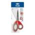 Milan Tijeras de Oficina de 19cm - Mango Ergonomico - Hoja de Acero Inoxidable - Color Rojo