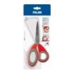 Milan Tijeras de Oficina de 19cm - Mango Ergonomico - Hoja de Acero Inoxidable - Color Rojo