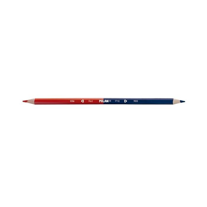 Milan Pack de 2 Lapices Bicolores - Color Rojo y Azul