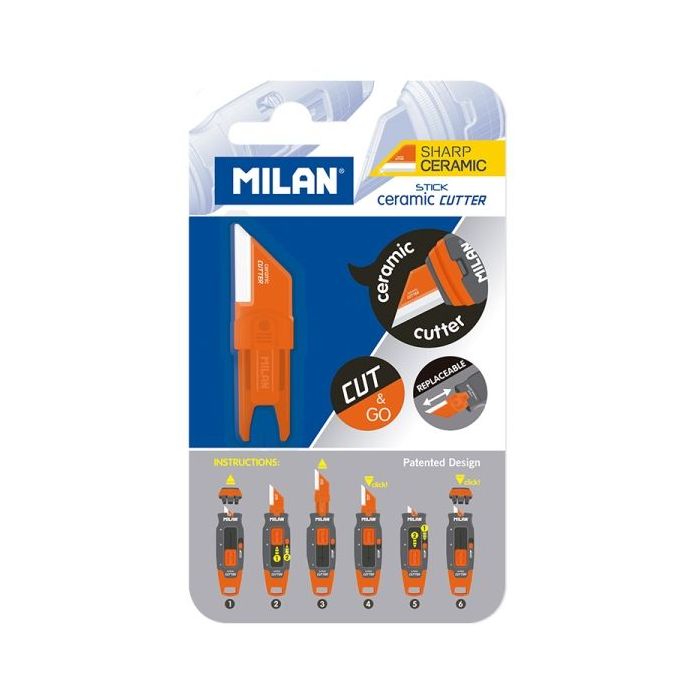 Milan Stick Recambio para Cuter - Hoja Ceramica - Color Blanco
