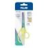Milan Basic Sunset Tijeras de 13.4cm - Mango Ergonomico - Punta Redondeada - Hoja de Acero Inoxidable - Color Amarillo