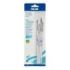 Milan 101W Pack de 4 Pinceles Redondos - Pelo de Cabra y Sintetico - Formatos Surtidos - Color Blanco