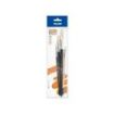 Milan 501 Pack de 3 Pinceles Planos - Incluye 1 Pincel Serie 524 Numero 8 - Formatos Surtidos - Color Negro