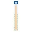Milan New Look Regla Triangular de 30cm - Plastico Rigido - Transparente - Color Naranja