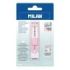 Milan Stick + Afilaborra - Superficie Antibacteriana - Cuchilla de Acero al Carbono - Miga de Pan - Color Rosa