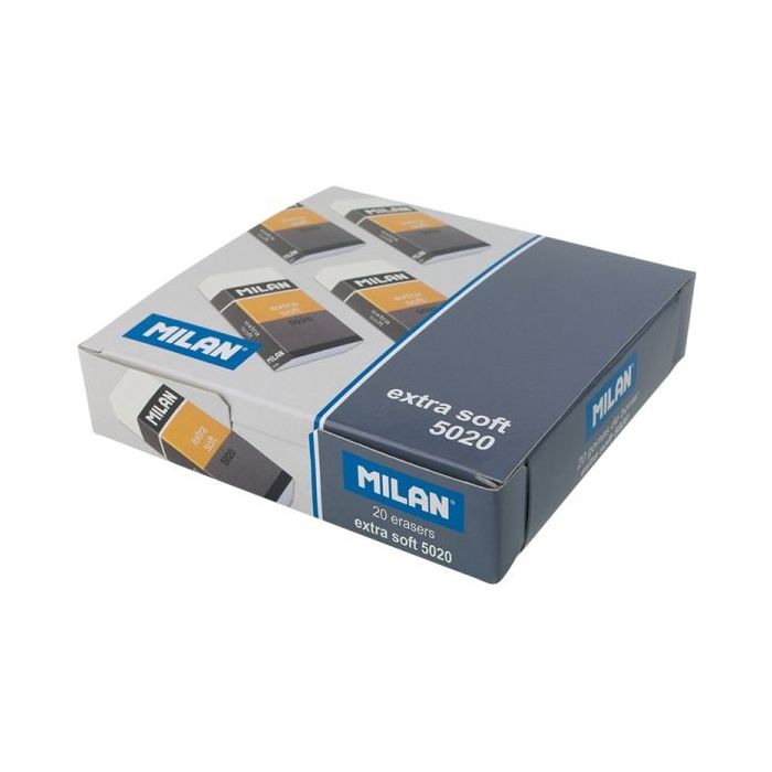 Milan Soft 5020 Gomas de Borrar para Bellas Artes - Envueltas Individualmente - Color Blanco