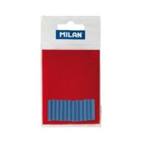 Milan Pack de 12 Gomas de Recambio Abrasivas para Borrador Electrico - Color Azul