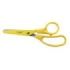 Milan Basic Colours Tijeras de 13.4cm - Mango Ergonomico - Punta Redondeada - Hoja de Acero Inoxidable - Color Amarillo