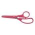 Milan Basic Colours Tijeras de 13.4cm - Mango Ergonomico - Punta Redondeada - Hoja de Acero Inoxidable - Color Rosa