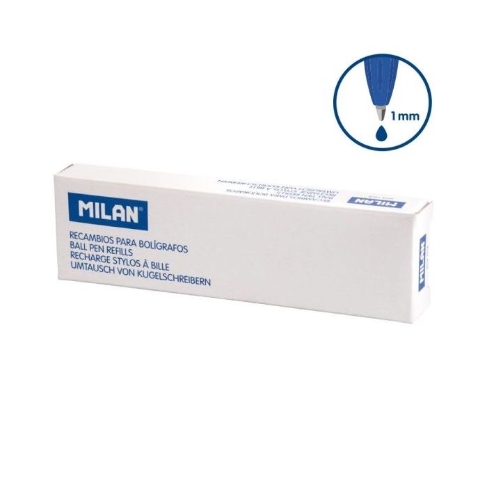 Milan P1 Touch Pack de 50 Recambios - Punta de 1mm - Color Azul