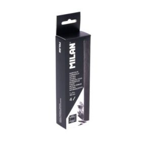 Milan Pack de 4 Barritas de Carboncillo - Natural - Rectangular 15x7mm - Color Negro