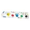 Milan Pack de 6 Tarros de Pintura para Dedos - 40ml por Unidad - Mezclable - Lavable - Colores Surtidos