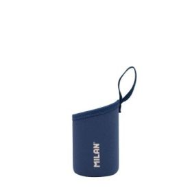 Milan 430 Since 1918 Funda de Neopreno para Botellas Isotermicas de 0.35L - Agarre Antideslizante - Ayuda a Mantener la Temperatura - Protege la Botella - Color Azul Marino