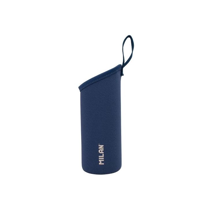 Milan 430 Since 1918 Funda de Neopreno para Botellas Isotermicas de 0.59L - Agarre Antideslizante - Ayuda a Mantener la Temperatura - Protege la Botella - Color Azul Marino