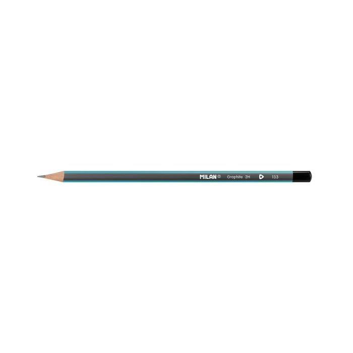 Milan Lapices de Grafito 2H - Triangular - Color Azul