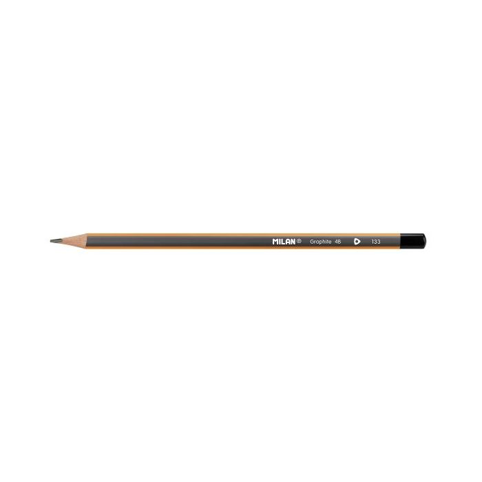 Milan Lapices de Grafito 4B - Triangular - Color Naranja