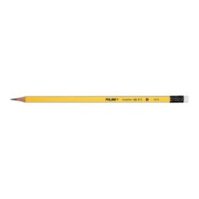 Milan Goma de Borrar Lapices de Grafito HB - Color Amarillo