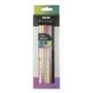 Milan Sunset Pack de 6 Lapices de Colores - Madera Negra - Mina Gruesa - Redondos - Colores Surtidos