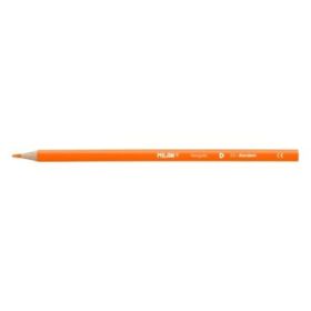 Milan Unicolor Lapices de Color Naranja - Triangular - Color Naranja