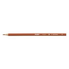 Milan Unicolor Lapices de Color Marron - Triangular - Color Marron