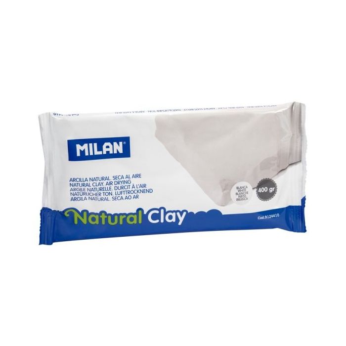Milan Arcilla Natural - Seca al Aire - 400g - Color Blanco