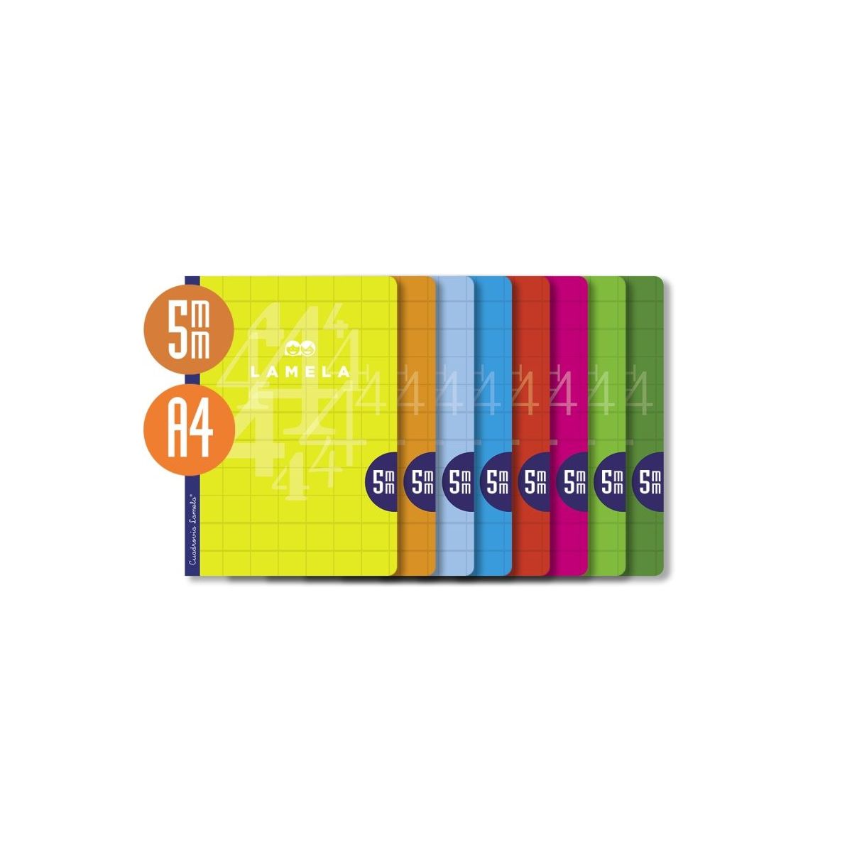 Lamela Pack De 10 Libretas Grapadas Con 50 Hojas De 90g m2 Con Margen 