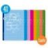 Lamela Pack de 10 Libretas Grapadas con 50 Hojas de 70g/m2 con Margen - Formato Cuarto - Pauta Cuadrovia de 4mm - Cubierta de Cartoncillo Plastificado - Papel Offset Blanco Extra - Colores Surtidos