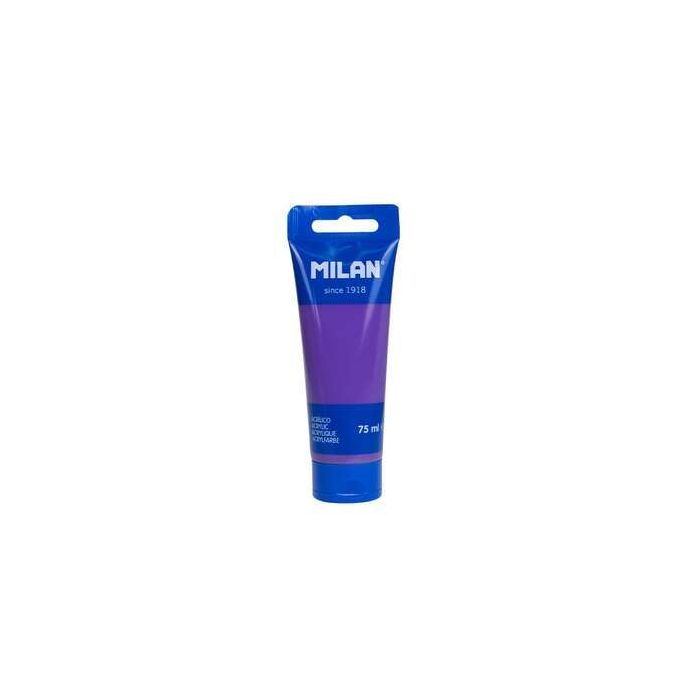 Milan Tubo de Pintura Acrilica 75ml - Pigmentos de Alta Calidad - Mezclable - Color Violeta