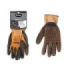 Cegasa Guantes de Trabajo Talla 7 - Fabricados en Nylon con Recubimiento de Foam con Dots de Nitrilo en Palma - Color Negro/Naranja