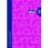 Lamela Cuaderno Espiral con 80 Hojas de 90g/m2 con Margen - Formato Cuarto - Pauta Cuadrovia de 3mm - Cubierta Extra Dura - Papel Offset Blanco Extra - Color Fucsia