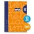 Lamela Cuaderno Espiral con 80 Hojas de 70g/m2 con Margen - Formato Cuarto - Pauta Cuadrovia de 3mm - Cubierta Extra Dura - Papel Offset Blanco Extra - Color Naranja