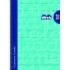 Lamela Cuaderno Espiral con 80 Hojas de 90g/m2 con Margen - Formato Cuarto - Pauta Cuadrovia de 3mm - Cubierta Extra Dura - Papel Offset Blanco Extra - Color Turquesa