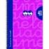 Lamela Cuaderno Espiral con 80 Hojas de 90g/m2 con Margen - Formato Cuarto - Pauta Cuadrovia de 4mm - Cubierta Extra Dura - Papel Offset Blanco Extra - Color Fucsia