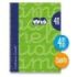 Lamela Cuaderno Espiral con 80 Hojas de 70g/m2 con Margen - Formato Cuarto - Pauta Cuadrovia de 4mm - Cubierta Extra Dura - Papel Offset Blanco Extra - Color Verde