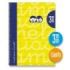 Lamela Cuaderno Espiral con 80 Hojas de 90g/m2 con Margen - Formato Cuarto - Pauta Cuadrovia de 3mm - Cubierta Extra Dura - Papel Offset Blanco Extra - Color Amarillo