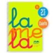 Lamela Cuaderno Espiral con 80 Hojas de 90g/m2 con Margen - Formato Cuarto - Pauta Cuadrovia de 2.5mm - Cubierta Extra Dura - Papel Offset Blanco Extra - Color Amarillo