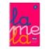 Lamela Cuaderno Espiral con 80 Hojas de 90g/m2 con Margen - Formato Cuarto - Pauta Cuadrovia de 5mm - Cubierta Extra Dura - Papel Offset Blanco Extra - Color Rosa