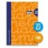 Lamela Cuaderno Espiral con 80 Hojas de 90g/m2 con Margen - Formato Folio - Pauta Cuadrovia de 2.5mm - Cubierta Extra Dura - Papel Offset Blanco Extra - Color Naranja