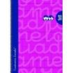 Lamela Cuaderno Espiral con 80 Hojas de 90g/m2 con Margen - Formato Folio - Pauta Cuadrovia de 3mm - Cubierta Extra Dura - Papel Offset Blanco Extra - Color Fucsia