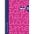 Lamela Cuaderno Espiral con 80 Hojas de 90g/m2 con Margen - Formato Folio - Pauta Cuadrovia de 5mm - Cubierta Extra Dura - Papel Offset Blanco Extra - Color Fucsia
