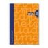 Lamela Cuaderno Espiral con 80 Hojas de 90g/m2 con Margen - Formato Folio - Pauta Cuadrovia de 5mm - Cubierta Extra Dura - Papel Offset Blanco Extra - Color Naranja