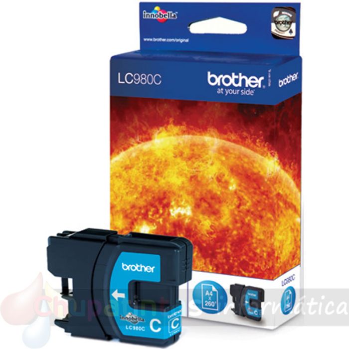 Brother LC980 Cian Cartucho de Tinta Original - LC980C