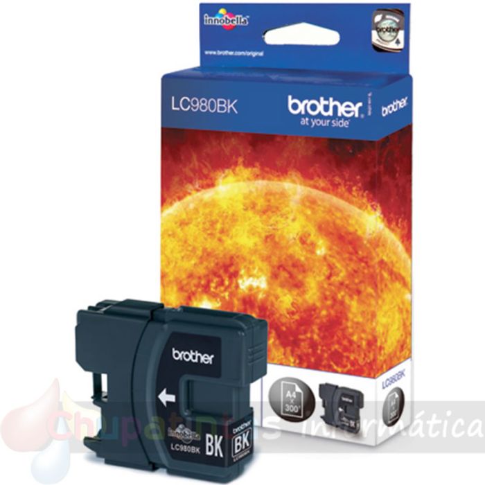Brother LC980 Negro Cartucho de Tinta Original - LC980BK